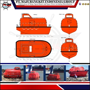 TOTALLY ENCLOSED LIFEBOAT  CAP. 15 - 20 PAX 5 METER (Ready Stock)