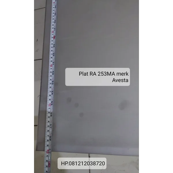 Plat Stainless Steel RA 253 MA  SIZE : 8 mm x 1500 x 3000 mm Merk Avesta