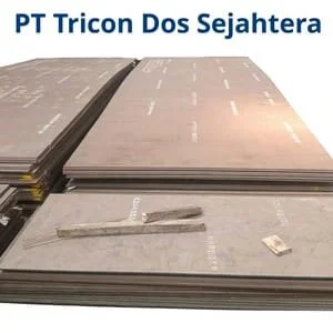 Plat Besi / Plat Baja Hardox TUFF 500 Ukuran 16 mm x 1200 x 6000