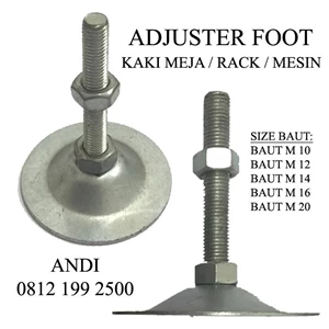 Adjuster Foot  Kaki Meja  Kaki Rack  Kaki Mesin Ukuran M10