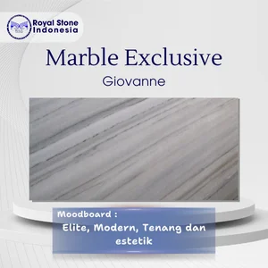 Marmer Giovanne White – Elegant Linear Vein Marble untuk Proyek Modern & Premium