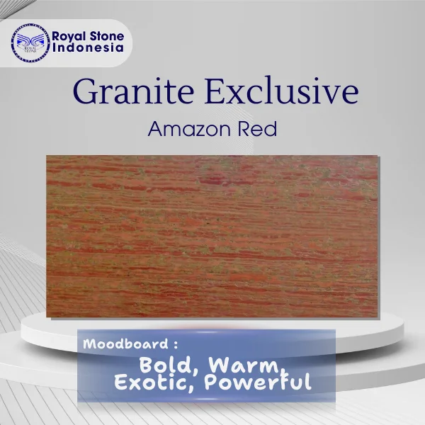 Amazon Red Granite – Exotic Linear Luxury Stone