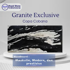Granite Copa Cobana Noir Flow – Premium Exotic Black Granite