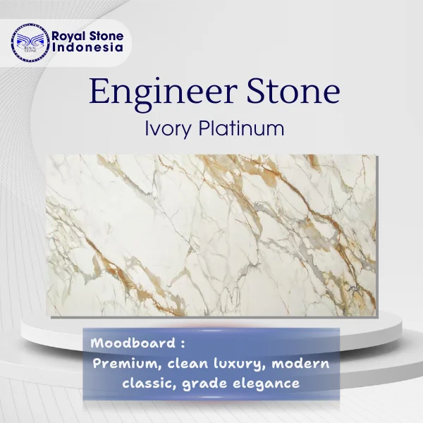 Engineered Stone Ivory Platinum Polished