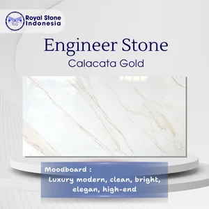 Engineered Stone Calacatta Gold Premium – Luxury White Gold Vein