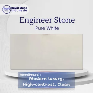 Engineer Stone Pure White – Solid White Premium Slab