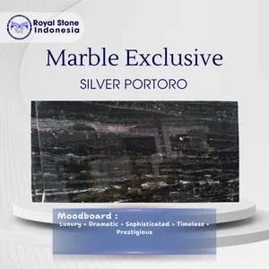 Marmer Silver Portoro Premium Black Luxury Marble