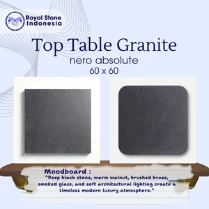 Top Table Granit Nero Absolute 60 x 60