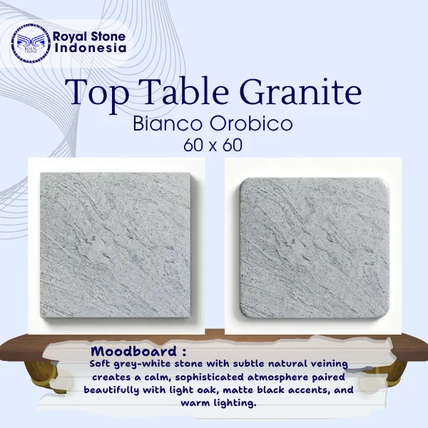 Top Table Granit Bianco Orobico 60 x 60 cm