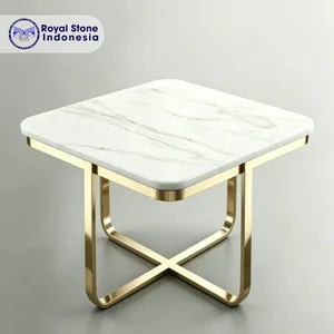 Top Table Engineered Stone Calacata Gold Polish 60x60