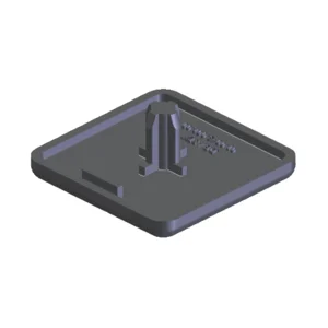 Tutup Ujung Aluminium EC5 20 x 20mm Abu-abu