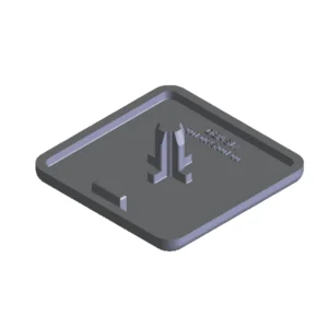 Tutup Ujung Aluminium EC8 40 x 40mm Hitam