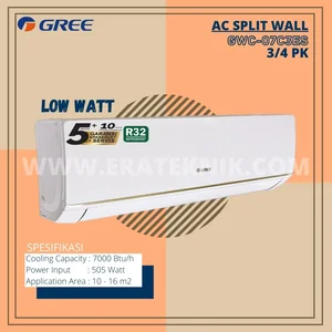 AC Split Wall Gree 1/2PK C3ES Low Watt GWC-07C3ES