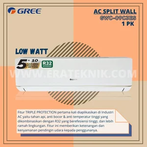AC Split Wall Gree 1PK C3E Low Watt GWC-09C3ES