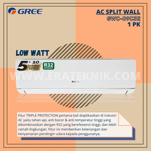 Gree GWC-09C3E Ac Split 1PK Deluxe Low Watt