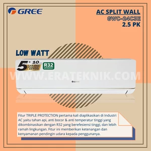 Gree GWC-24C3E Ac Split 2.5PK Deluxe Low Watt
