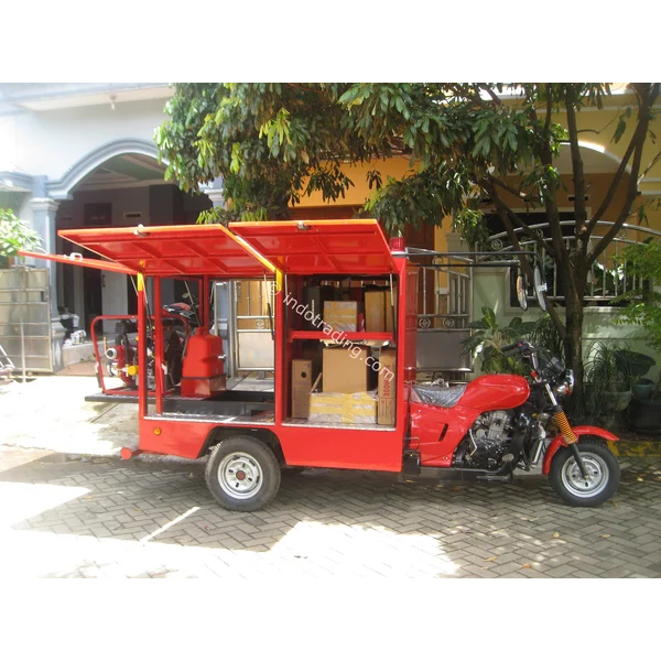 Motor Roda Tiga Mobil Pemadam Kebakaran 
