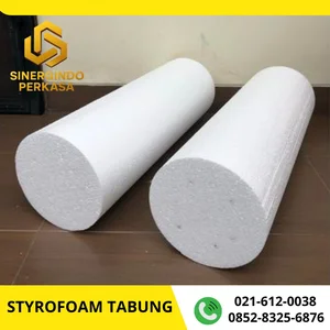 Styrofoam pillar / styrofoam tabung / styrofoam lembaran beragam macam ukuran 