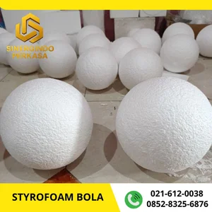 Styrofoam bola / styrofoam bulat / butiran styrofoam bulat besar beragam ukuran