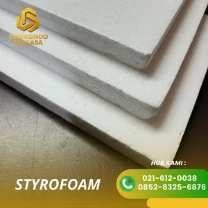 Styrofoam jenis low lembaran ukuran 100 x 200cm
