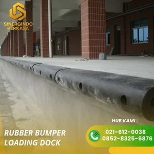 Rubber loading dock tipe D / karet peredam benturan ukuran 12 x 10 x 100cm