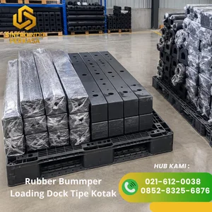 Rubber loading dock kotak / karet peredam benturan tipe kotak ukuran 10 x 25 x 50cm