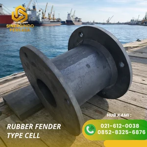 Rubber bummper tipe cell bantalan karet dermaga alat safety lainnya