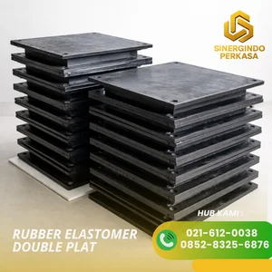 Plat besi / plat baja Rubber elastomer double plat/ karet rubber elastomer double plat 