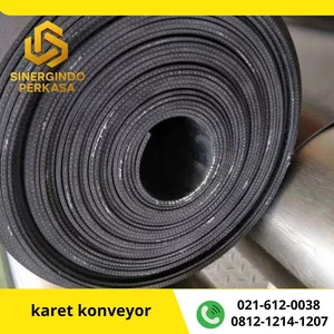 Karet belt conveyor belt serat benang