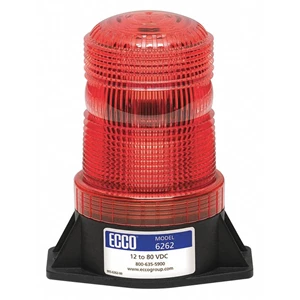 ECCO 6262R LED WARNING LIGHT STROBE BEACON RED MERAH 12-80V 3WATT