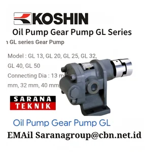 KOSHIN GEAR PUMP GL SERIES PT. SARANA TEKNIK