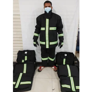 Baju Pemadam Kanvas warna Hitam
