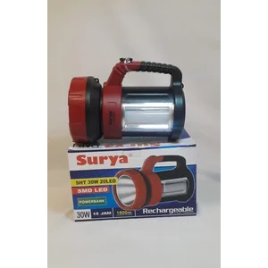 Senter LED SURYA L30W Emergency Lampu 20 SHT SMD Torch Rechargeable
