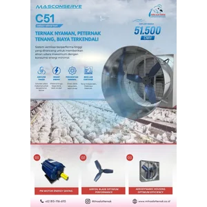 Blower Cone Fan Masconserve C51 - Type Direct Drive Fan