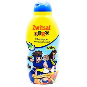 zwitsal kids shampo active blue180ml