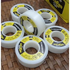 Seal tape gold and chesterton 800 temperatur 240 C to 260 C 1/2" x 540" 12,7 mm x 13,7 M 100%PTFE 