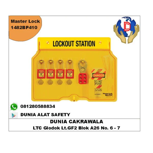 Master Lock 1482BP410  Berkualitas HUB atau WA 