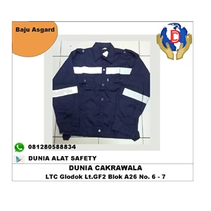 Seragam Kerja Safety Asgard Baju Kerja Asgard bahan Japan Drill / Pakaian Safety  berkualitas HUB atau WA 
