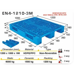 Pallet Plastik EN4-1210-3M ASRS Series Safeway