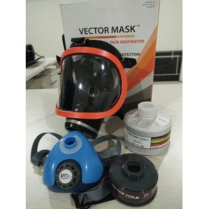Pelindung Wajah Masker Fumigasi Spraying Full Face Mask Dan Half Face Mask