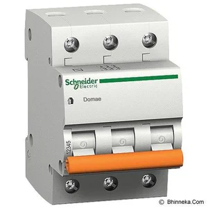 MCB domae 3 kutub Schneider (tersedia 6 ampere - 63 ampere) 