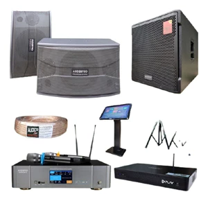 Sound System Karaoke D5: Mixer + Speaker Auderpro 12 Inch + Subwoofer 18 Inch