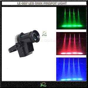 Lampu spot Spotlight mini pinspot light LED DMX LE007