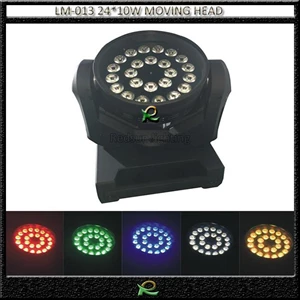 Par led lampu moving head full color 24*10W LM013 