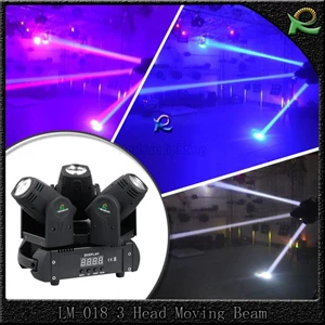 3*10W cree LED 3 heads moving head light for concert LM018