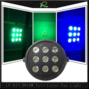 Lampu par led lighting panggung pipih full color 9*10W LP014