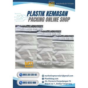 Plastik Polymailer Luar Silver Dalam Hitam – Plastik Packing Online Shop Elegan & Permanent Seal