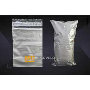 Plastik Polymailer Luar Silver Dalam Hitam – Plastik Packing Online Shop Elegan & Permanent Seal