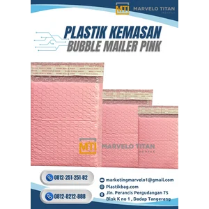 Plastik Kemasan Bubble Mailer Pink – Amplop Bubble Ekstra Protektif & Permanent Seal