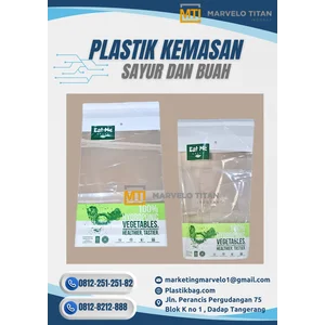 Plastik OPP Sayur & Buah – Anti Embun Pond Handle & Seal Lem 